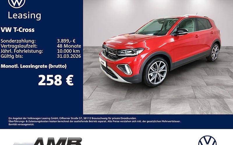 Neu VW T-Cross Style 150 PS (110 kW) 2025 Rot SUV