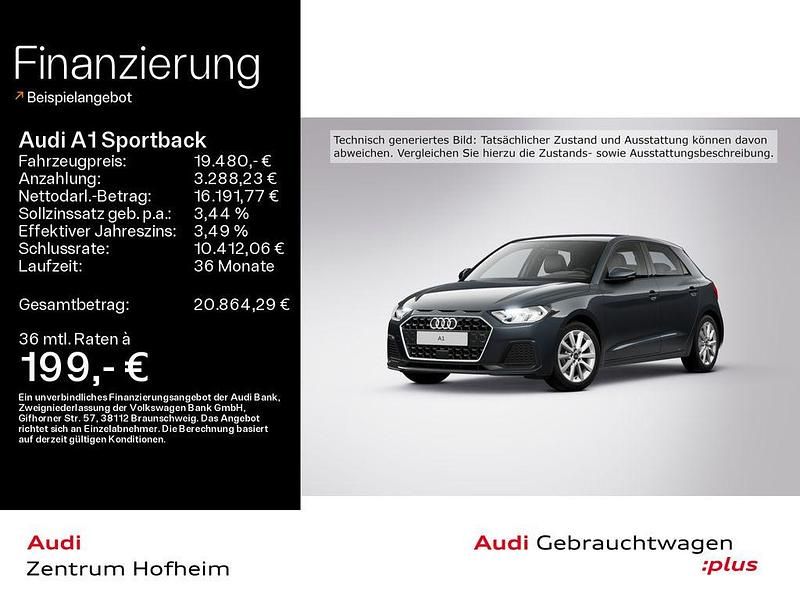 Grau Gebraucht 2024 Audi A1 Sportback Advanced Kleinwagen | 19.480 € (Guter Preis) - Bild 1/4