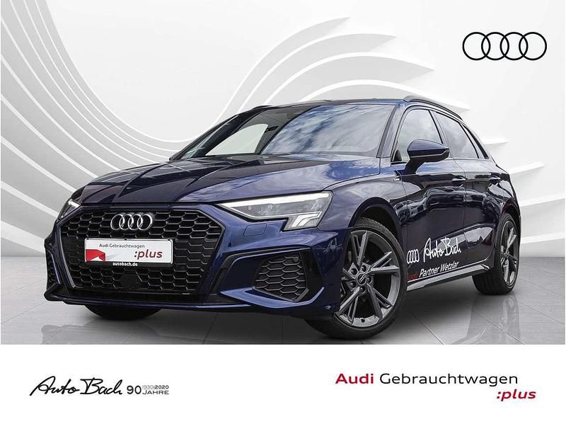 Navarrablau metallic Gebraucht 2024 Audi A3 S-Line Limousine | 28.970 € (Superpreis) - Bild 1/4