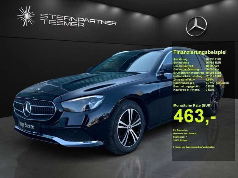 Schwarz Gebraucht 2024 Mercedes E200 Avantgarde Kombi | 41.950 € (Fairer Preis) - Bild 1/3