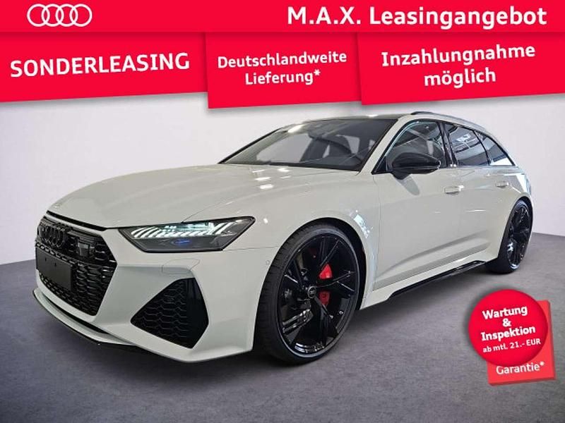 Gletscherweiß metallic Neu 2025 Audi RS6 Ambiente Kombi | 132.880 € (Superpreis) - Bild 1/3