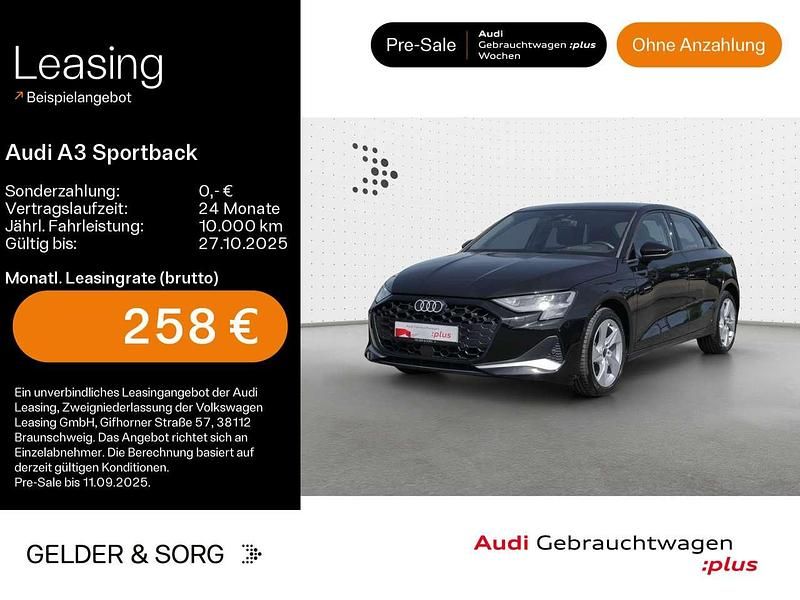 Mythosschwarz metallic Gebraucht 2024 Audi A3 Advanced Limousine | 31.680 € (Guter Preis) - Bild 1/4