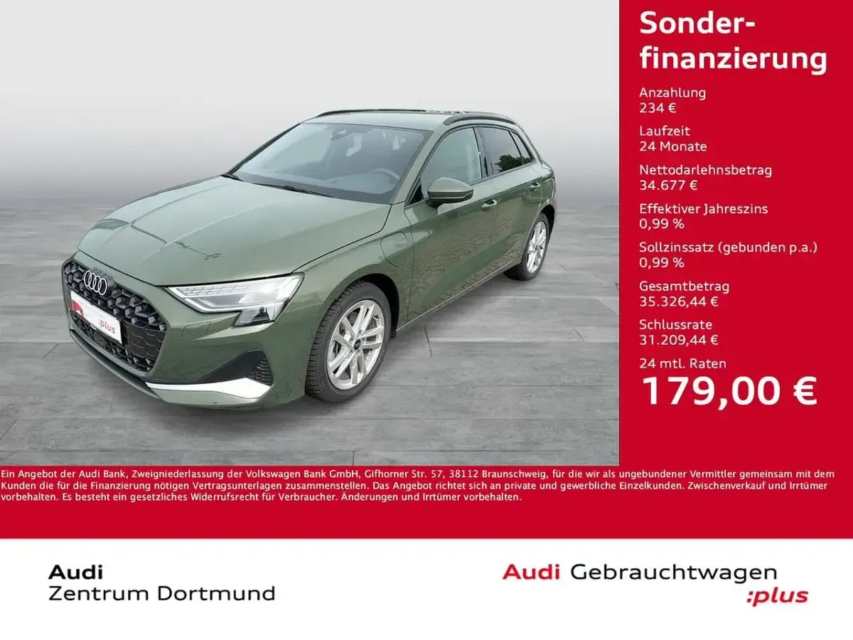 Gebraucht Audi A3 Advanced 204 PS (150 kW) 2025 Grün Limousine