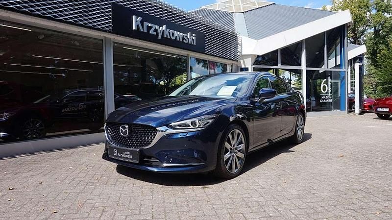 Deep crystal blue Gebraucht 2024 Mazda 6 Exclusive-Line Limousine | 27.989 € (Guter Preis) - Bild 1/4