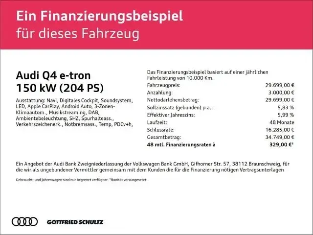 Gebraucht Audi Q4 e-tron Sport 150 kW (204 PS) 2023 Grau SUV