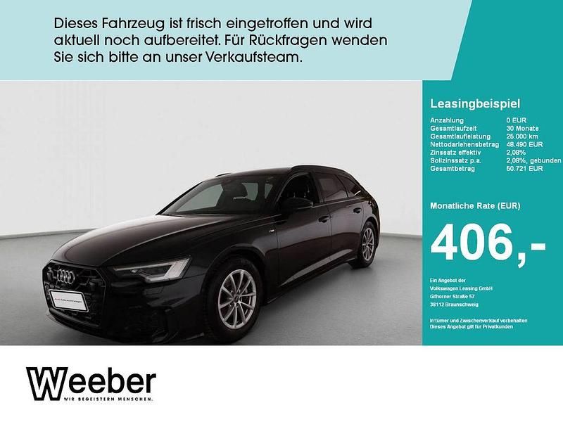 Mythosschwarz metallic Gebraucht 2025 Audi A6 S-Line Kombi | 48.490 € (Fairer Preis) - Bild 1/4