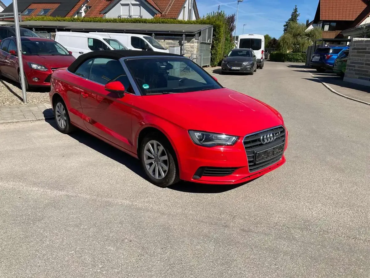 Brugt Audi A3 Cabriolet Attraction 150 HK (110 kW) 2016 Rød Cabriolet