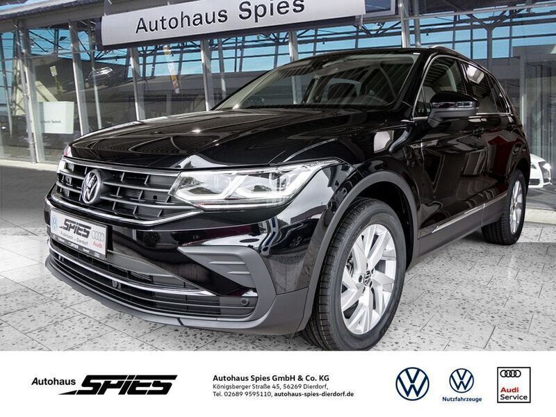 Schwarz Gebraucht 2021 VW Tiguan Life SUV | 41.990 € - Bild 1/4