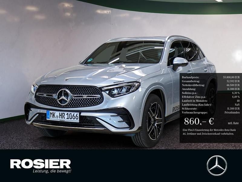 Silber / hightechsilber Gebraucht 2025 Mercedes GLC220 AMG line SUV | 55.800 € - Bild 1/4