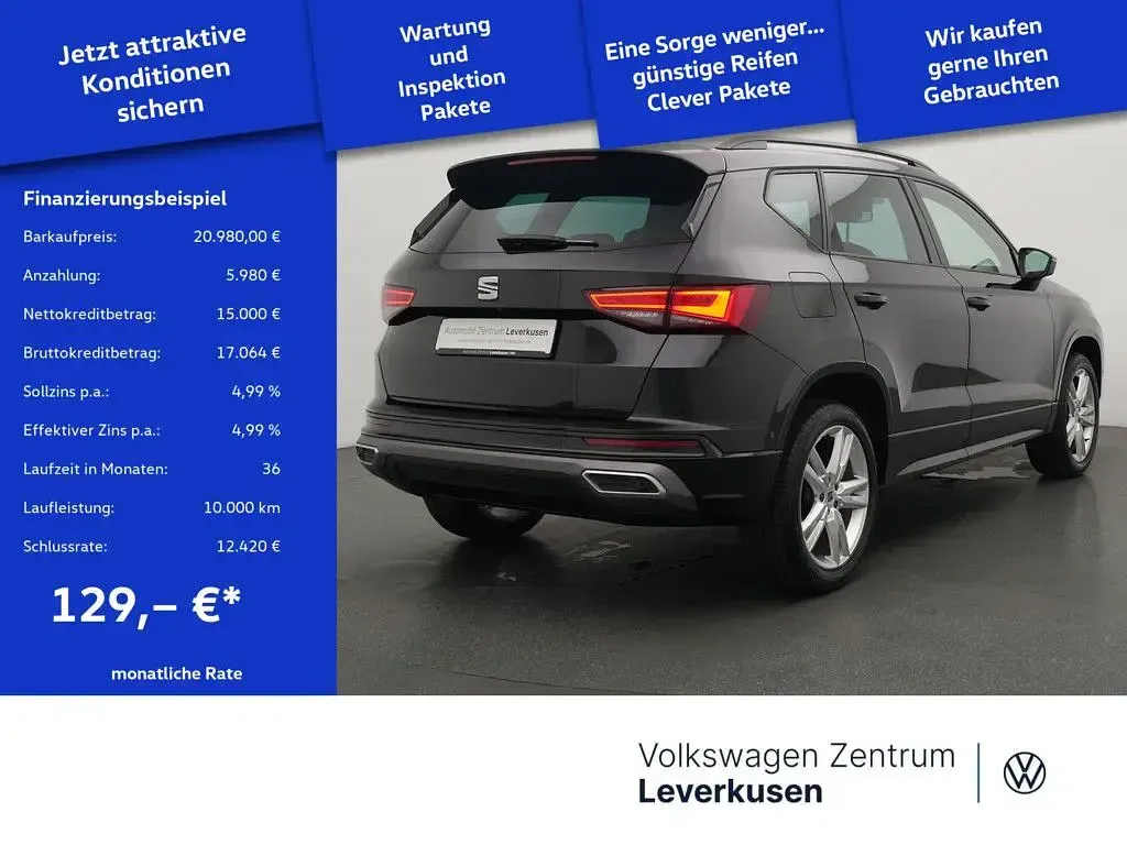 Gebraucht Seat Ateca FR 150 PS (110 kW) 2022 Schwarz SUV