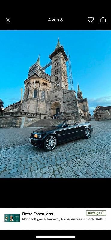 Schwarz Gebraucht 2001 BMW 320 Cabriolet Cabrio | 6.000 € (Fairer Preis) - Bild 1/4