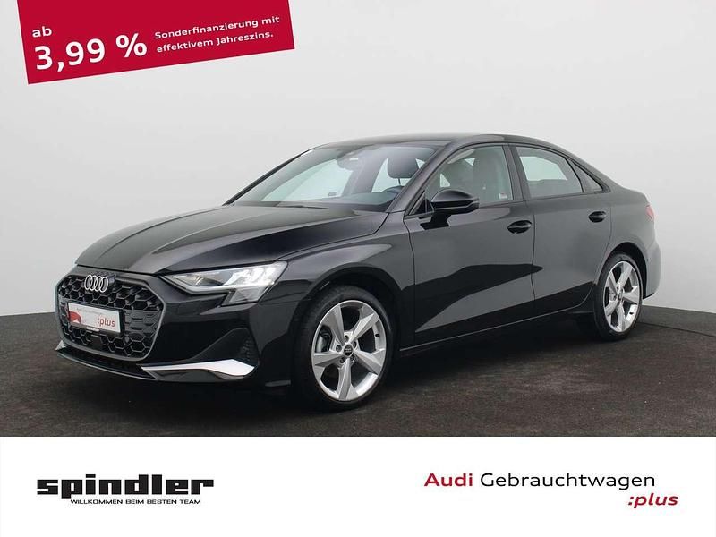 Mythosschwarz metallic Gebraucht 2024 Audi A3 Advanced Plus Limousine | 30.880 € (Guter Preis) - Bild 1/4
