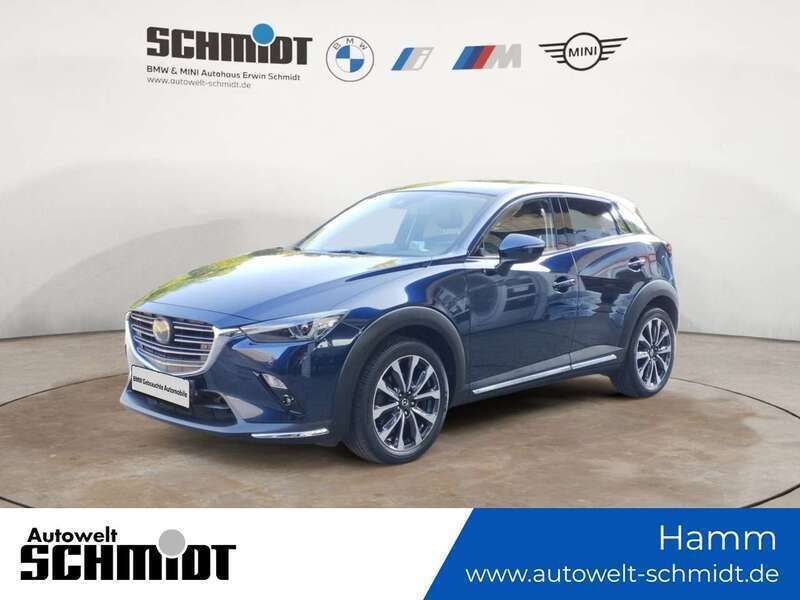 Mitternachtsblau metallic Gebraucht 2019 Mazda CX-3 Sports-Line SUV | 18.390 € (Fairer Preis) - Bild 1/4