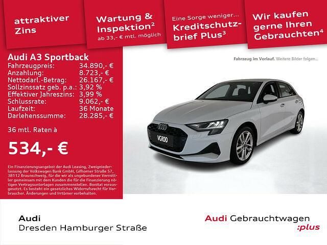 Gebraucht Audi A3 Advanced 150 PS (110 kW) 2024 Weiß Limousine