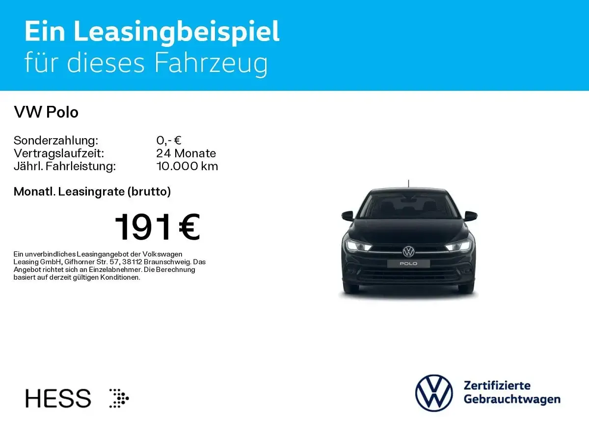 Gebraucht VW Polo Goal 116 PS (85 kW) 2025 Schwarz Kleinwagen