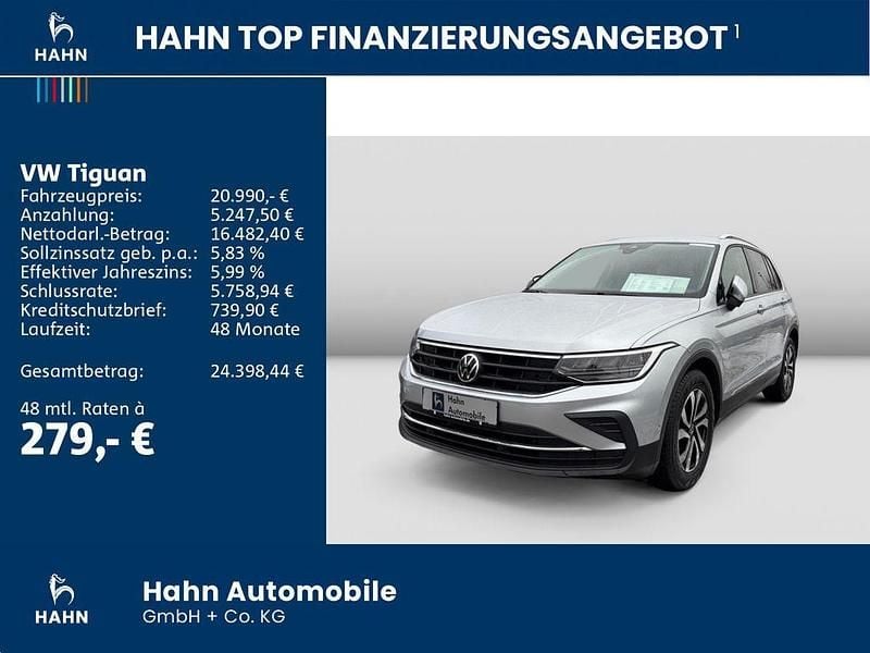 Gebraucht VW Tiguan Active 122 PS (89 kW) 2021 Silber SUV