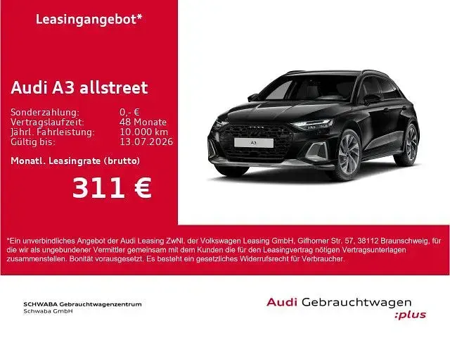 Gebraucht Audi A3 Ambiente 150 PS (110 kW) 2025 Mythosschwarz metallic Limousine