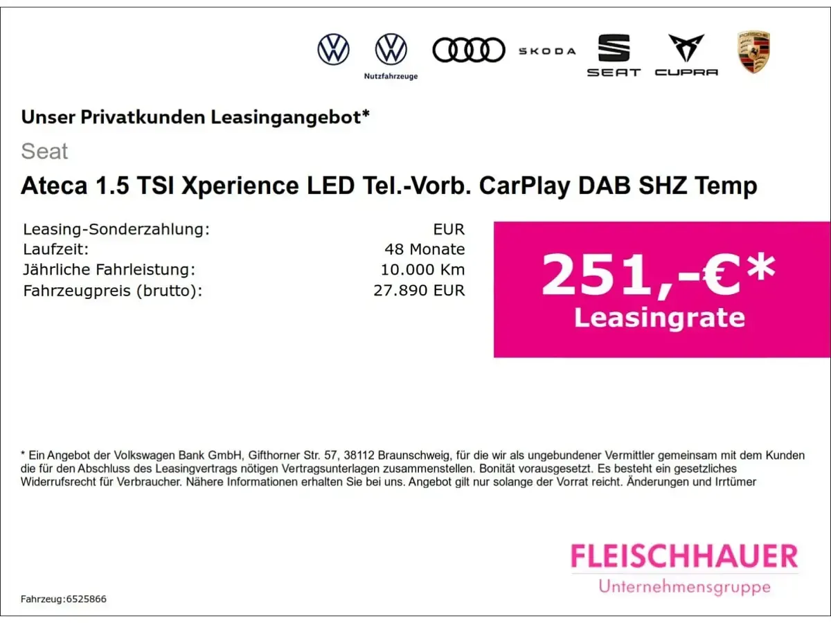 Gebraucht Seat Ateca Xperience 150 PS (110 kW) 2025 Weiss SUV