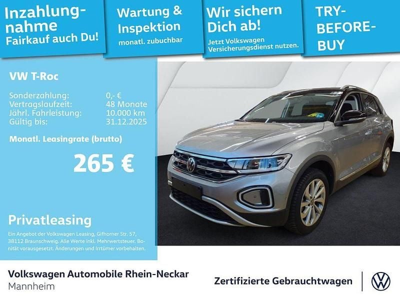 Pyritsilber metallic Gebraucht 2024 VW T-Roc Style SUV | 27.492 € (Guter Preis) - Bild 1/3