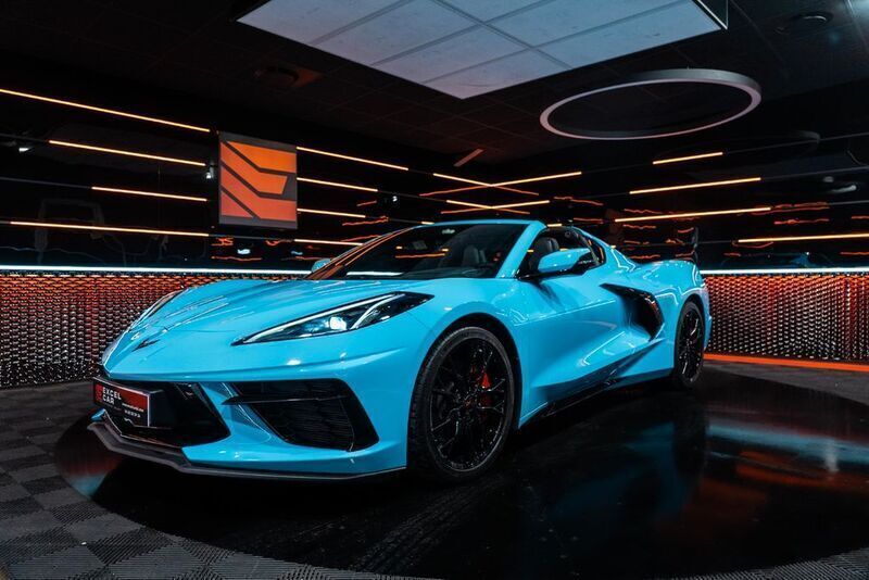 Blau Gebraucht 2022 Corvette Stingray Cabrio | 139.900 € - Bild 1/4