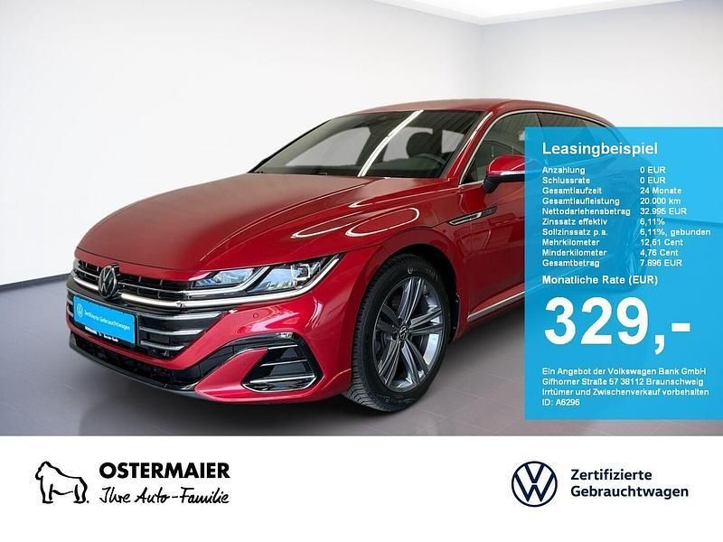 Kings red metallic Gebraucht 2024 VW Arteon R-line Kombi | 31.590 € (Superpreis) - Bild 1/4