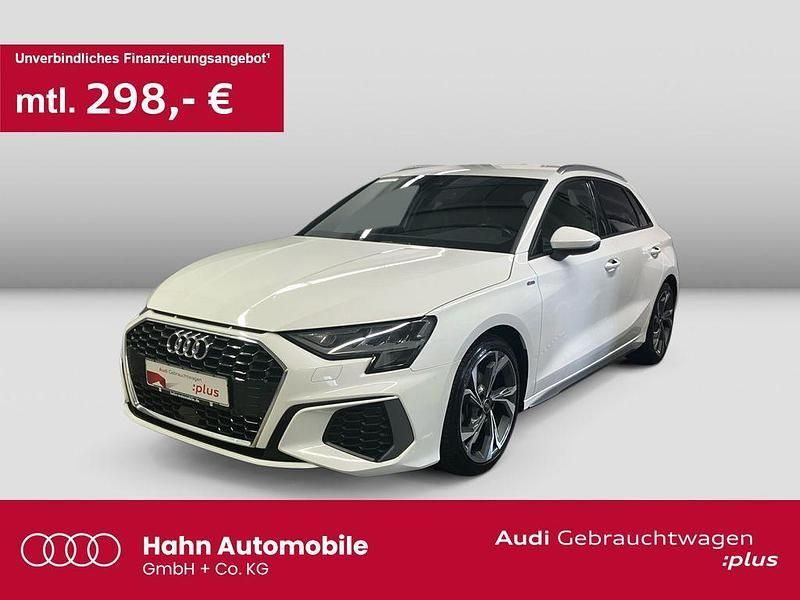 Weiß Gebraucht 2022 Audi A3 Sportback S-Line Limousine | 22.860 € (Fairer Preis) - Bild 1/2