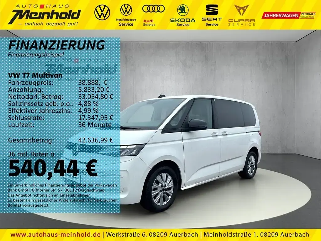 Occasion VW Multivan Basis 136 ch (100 kW) 2022 Blanc Monospace