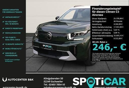 Neu Citroën C3 Aircross 101 PS (74 kW) 2026 Montana grün SUV