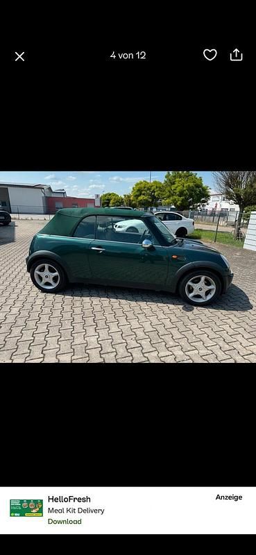 Gebraucht Mini Cooper Cabriolet 116 PS (85 kW) 2004 Grün Cabrio