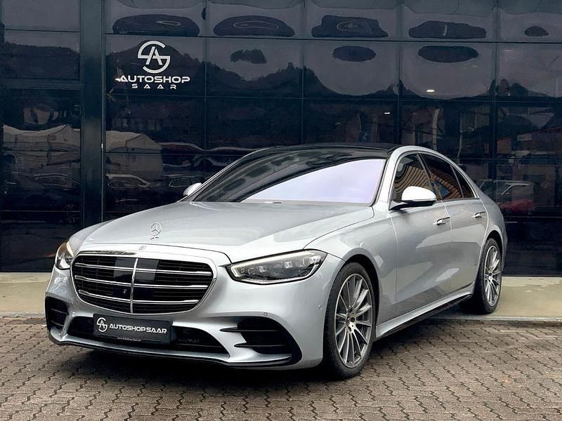Silber Gebraucht 2021 Mercedes S400 AMG line Limousine | 96.000 € - Bild 1/4