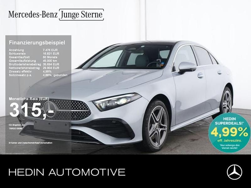 Silber Gebraucht 2024 Mercedes A250 AMG Limousine | 37.380 € (Teuer) - Bild 1/4