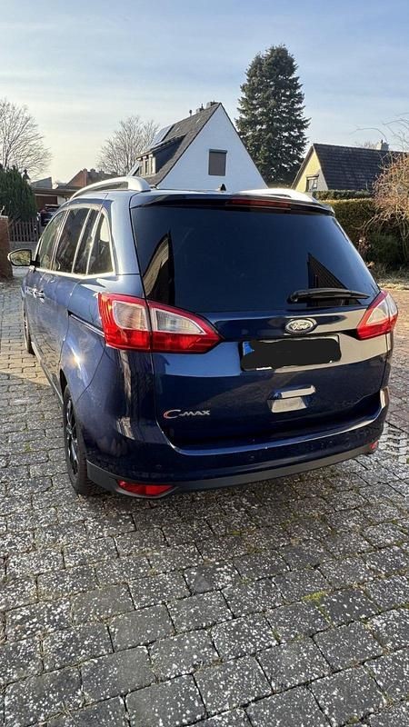 Gebraucht Ford Grand C-Max Titanium 150 PS (110 kW) 2012 Blau Van / Kleinbus