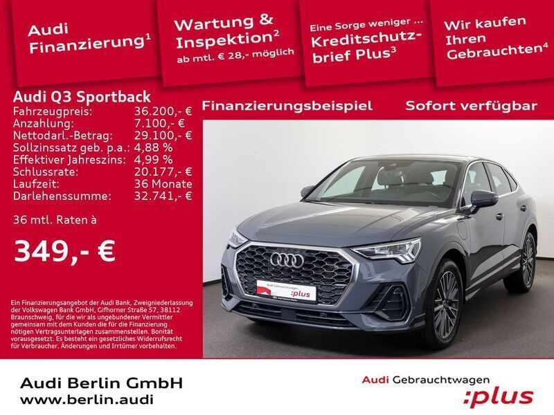 Grau Gebraucht 2022 Audi Q3 Sportback Sport SUV | 35.950 € (Fairer Preis) - Bild 1/3