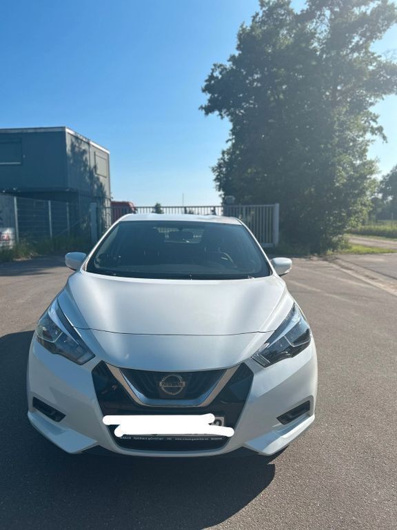 Weiß Gebraucht 2017 Nissan Micra Acenta Kleinwagen | 7.700 € (Guter Preis) - Bild 1/4