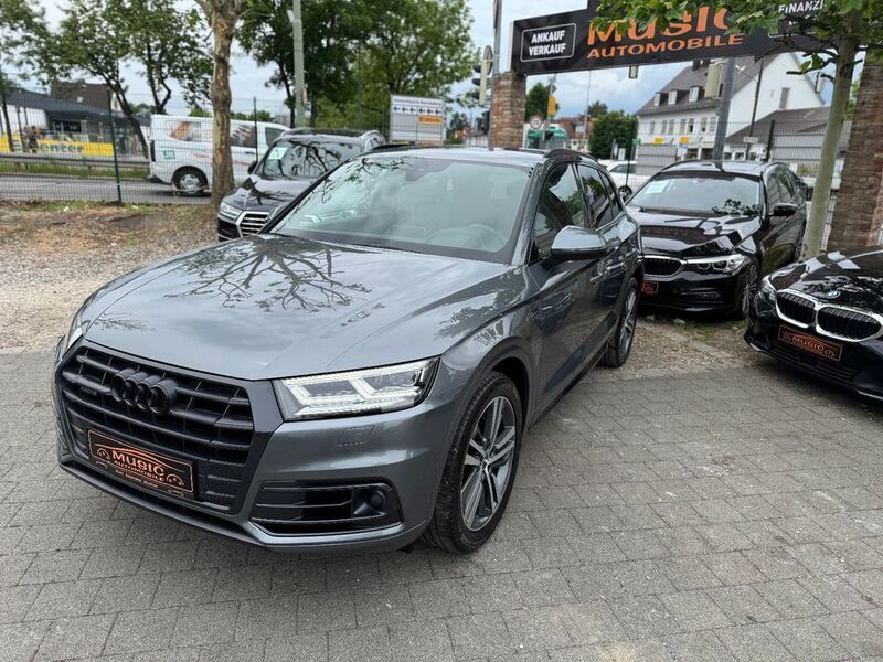Monsungrau metallic Gebraucht 2018 Audi Q5 S-Line SUV | 32.450 € (Etwas zu teuer) - Bild 1/4
