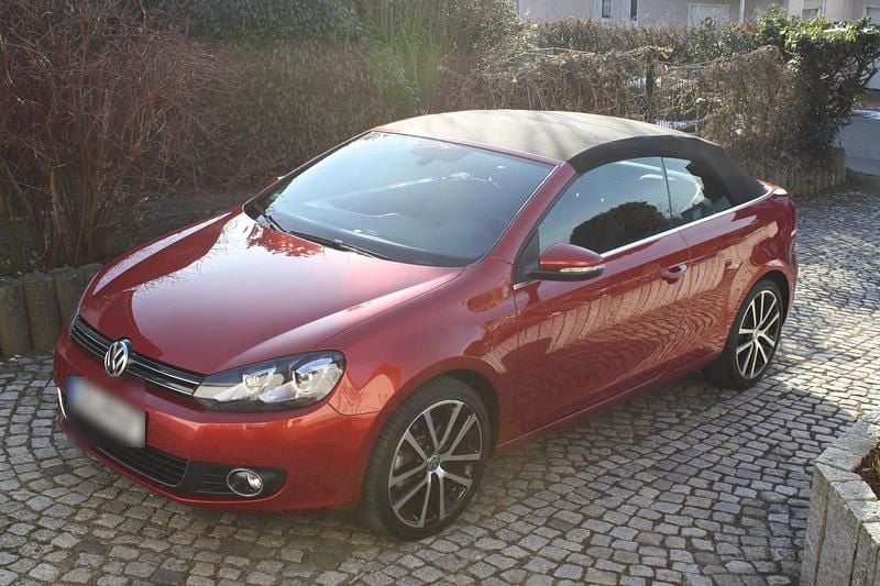 Gebraucht VW Golf Cabriolet Exclusive 160 PS (117 kW) 2012 Rot Cabrio