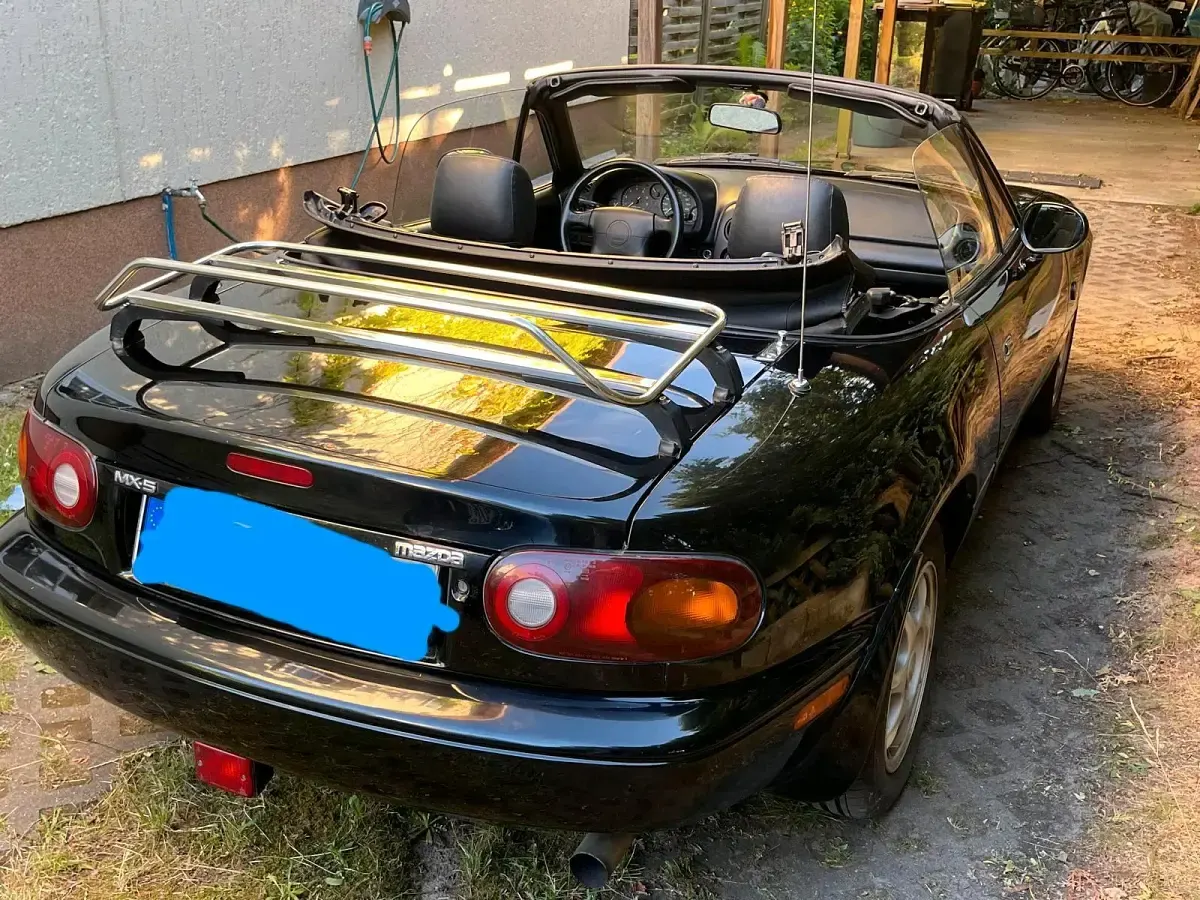 Brugt Mazda MX5 90 HK (66 kW) 1997 Sort Cabriolet