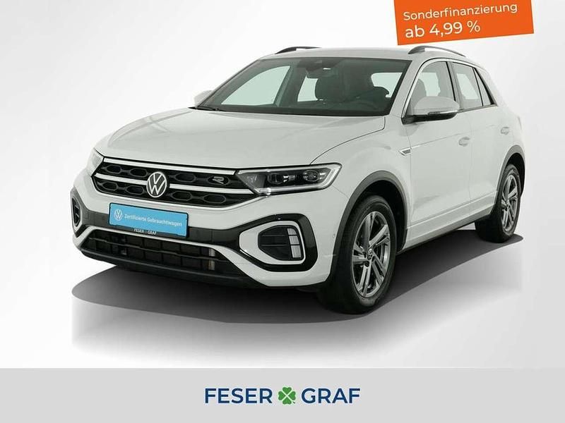 Pure white Gebraucht 2023 VW T-Roc R-line SUV | 25.450 € (Fairer Preis) - Bild 1/1