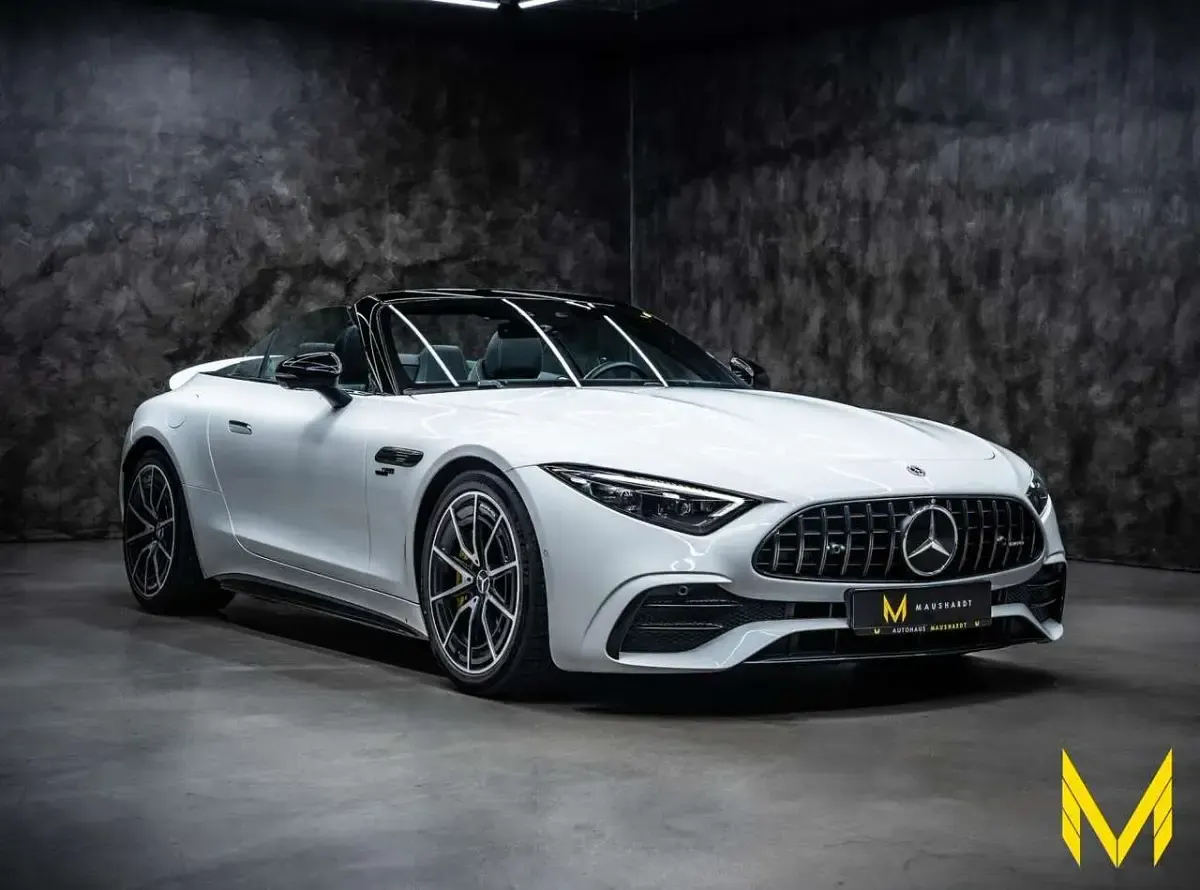Gebraucht Mercedes SL43 AMG AMG Line Premium Plus 381 PS (280 kW) 2024 Weiß (manufaktur opalithweiß bright) Cabrio