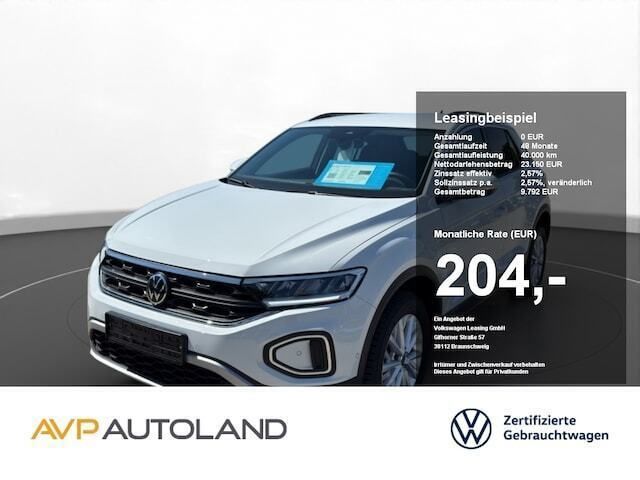Pure white Gebraucht 2024 VW T-Roc Life SUV | 23.150 € (Guter Preis) - Bild 1/2