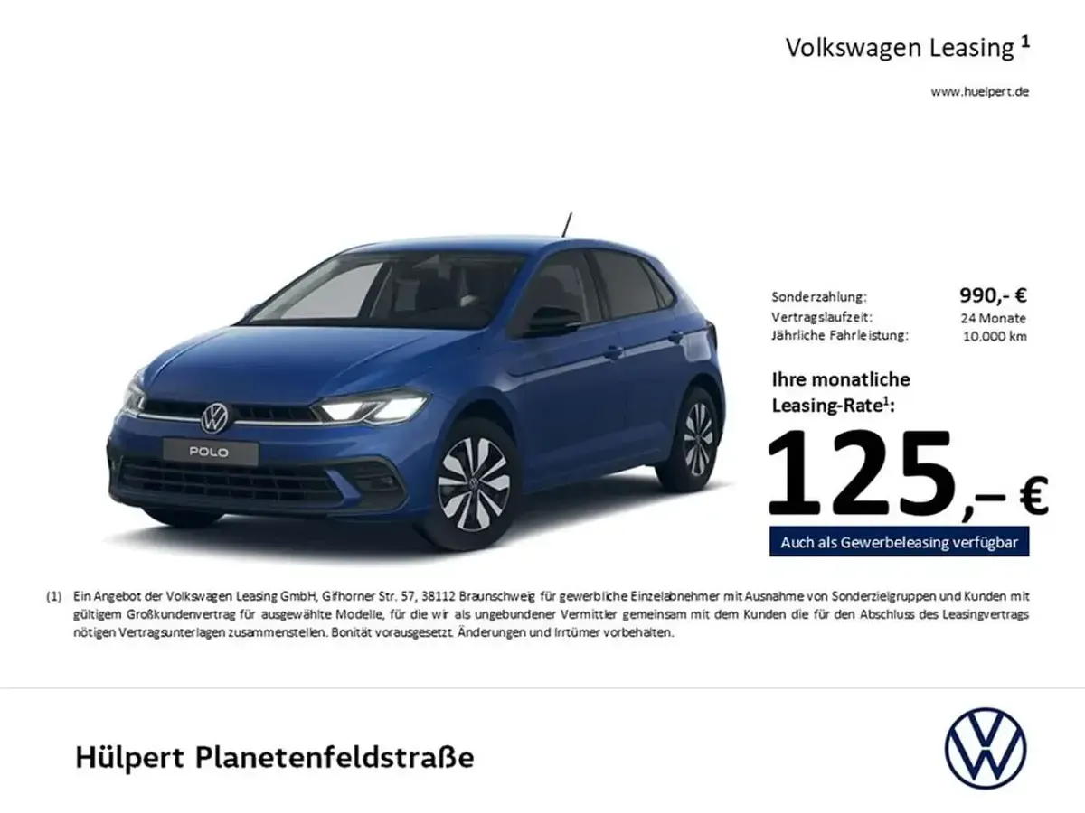 Gebraucht VW Polo Goal 116 PS (85 kW) 2025 Reef blue metallic Kleinwagen