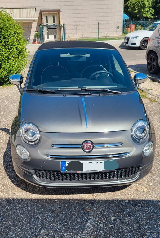 Grau Gebraucht 2020 Fiat 500C Lounge Cabrio | 11.990 € (Guter Preis) - Bild 1/4