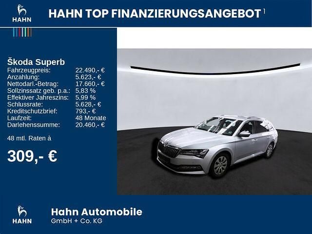 Gebraucht Skoda Superb Premium Edition 150 PS (110 kW) 2021 Brilliantsilber metallic Kombi