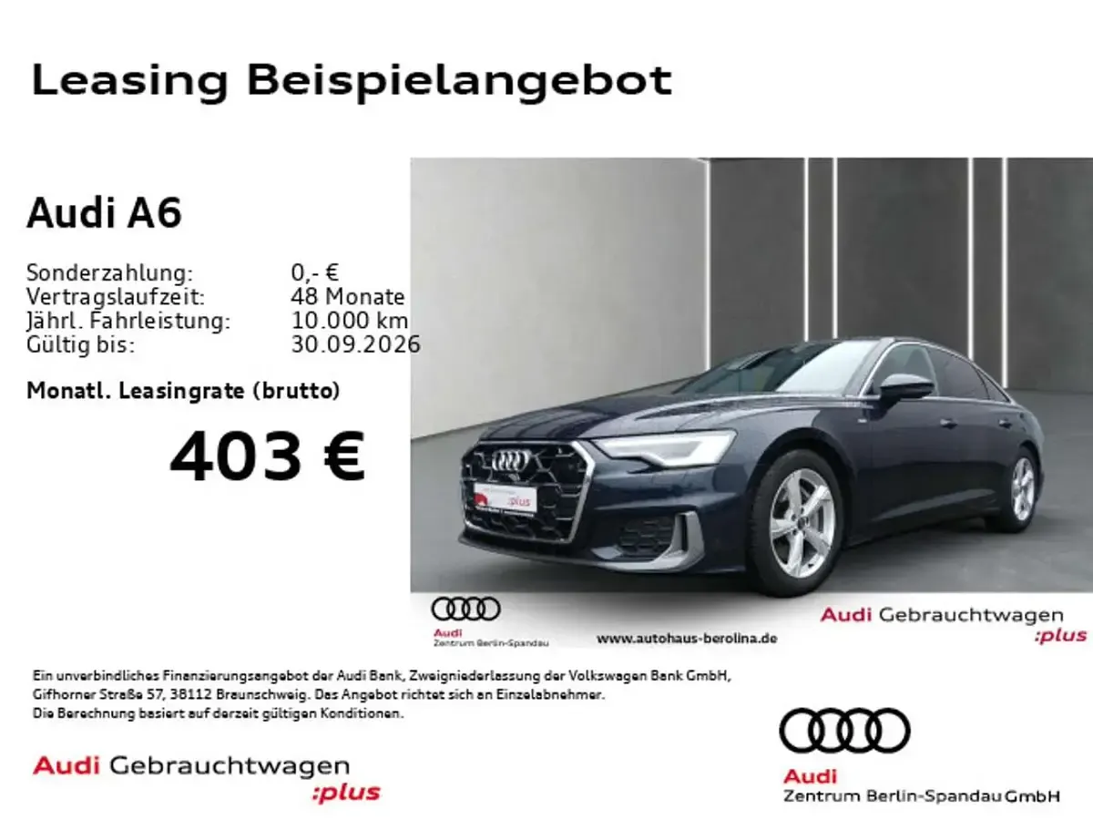 Gebraucht Audi A6 S-Line 286 PS (210 kW) 2025 Blau Limousine