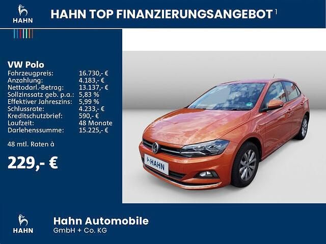 Gebraucht VW Polo Highline 116 PS (85 kW) 2018 Orange Limousine