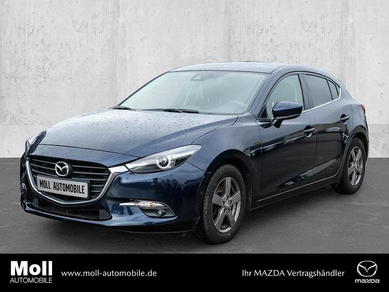 Gebraucht Mazda 3 Exclusive-Line 165 PS (121 kW) 2017 Blau Kleinwagen