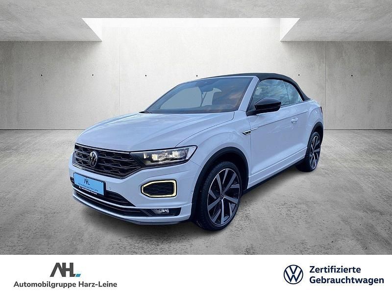 Weiß Gebraucht 2021 VW T-Roc Cabriolet R-line Cabrio | 24.929 € (Guter Preis) - Bild 1/3