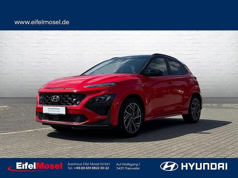 Rot Gebraucht 2021 Hyundai Kona N Line SUV | 19.960 € (Etwas zu teuer) - Bild 1/4