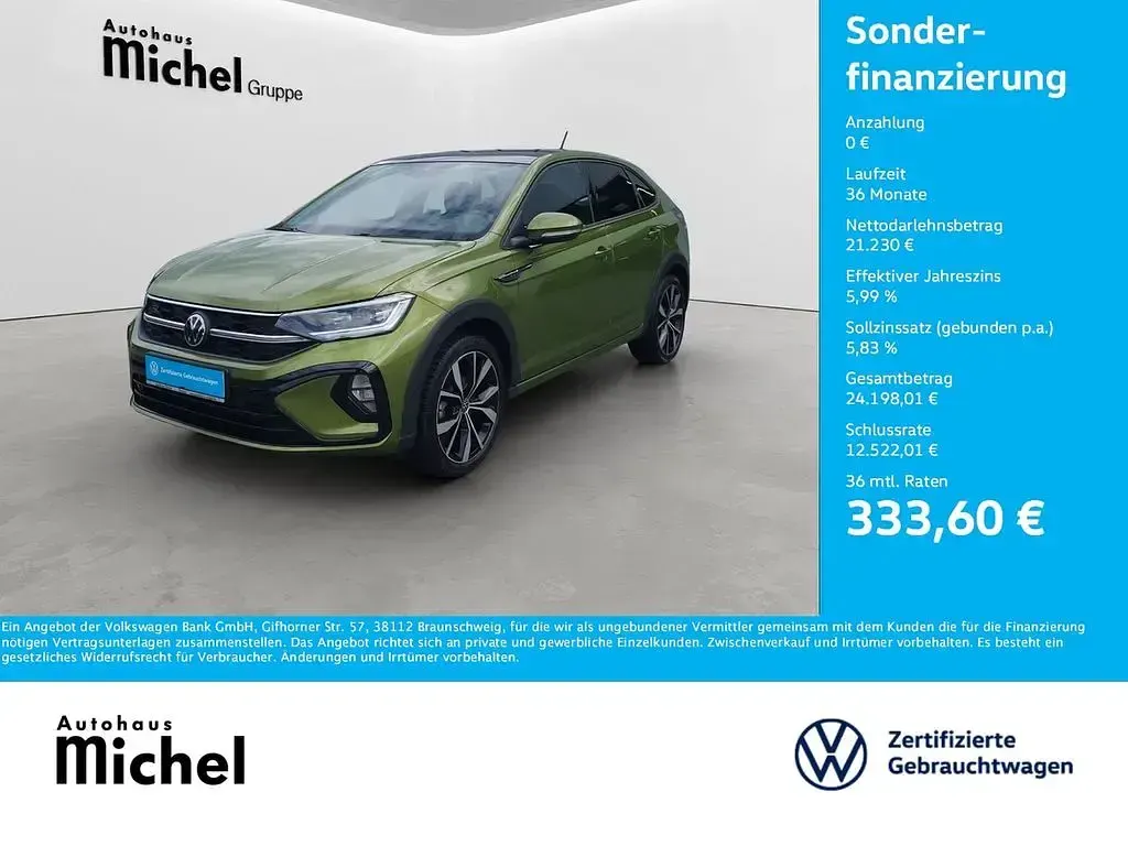 Gebraucht VW Taigo R-line 150 PS (110 kW) 2022 Grün SUV