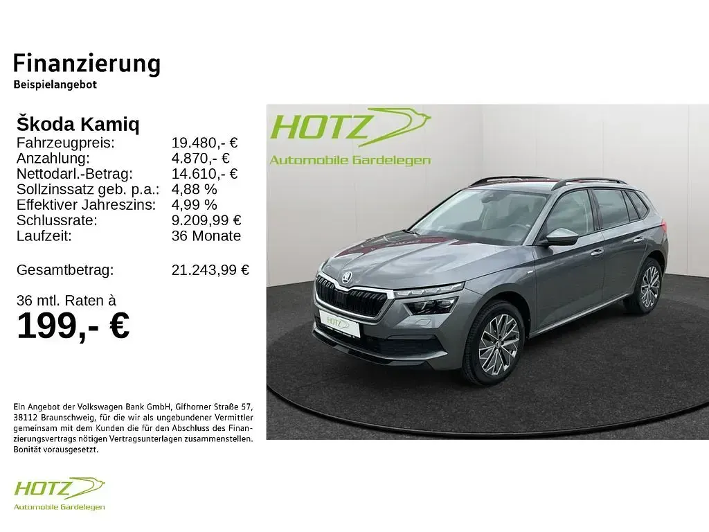 Gebraucht Skoda Kamiq Tour 110 PS (80 kW) 2023 Graphitegrau metallic SUV